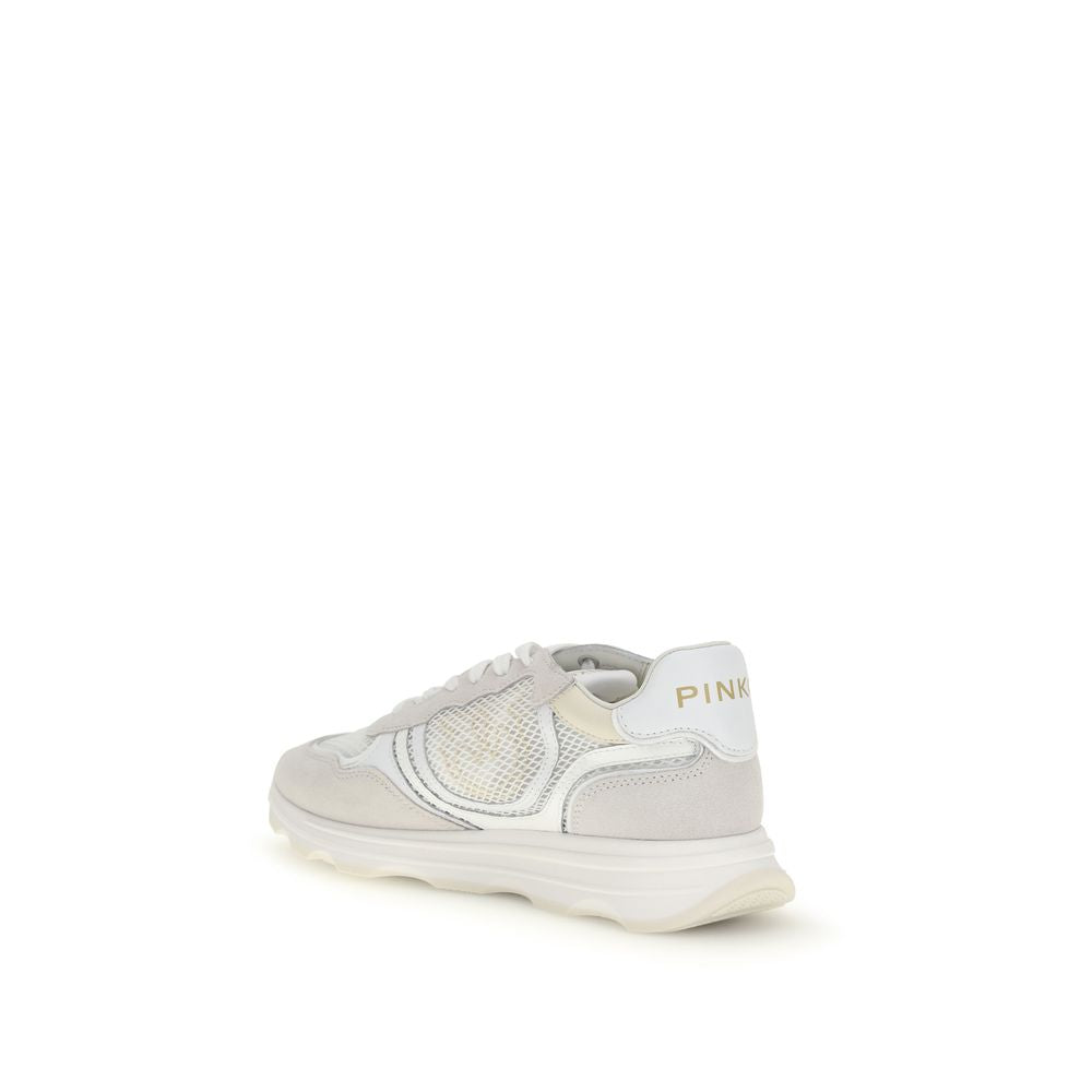 Zoe Calf Leather And Mesh Athletic Sneakers