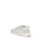 Zoe Calf Leather And Mesh Athletic Sneakers