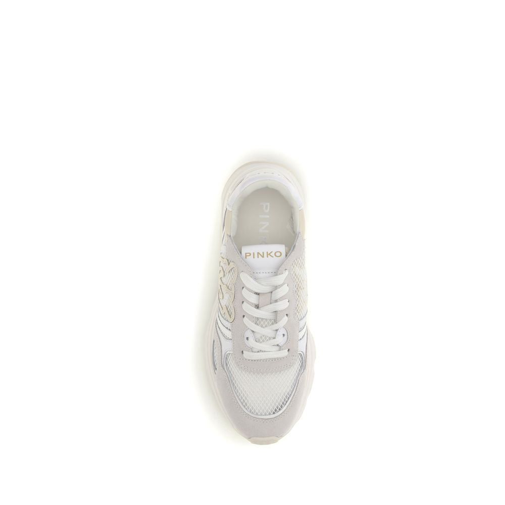 Zoe Calf Leather And Mesh Athletic Sneakers