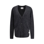 Gray Alpaca Vicugna Pacos Cardigan