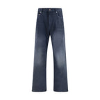 Cotton Wide-Leg Denim Jeans
