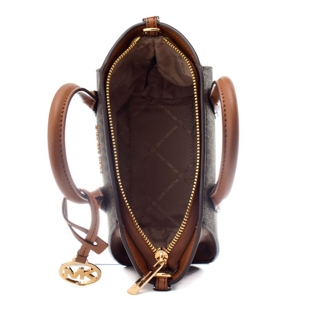 Brown Canvas Avril Handbag