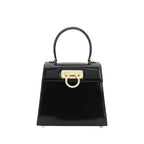 Black Calf Leather Handbag
