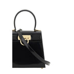 Black Calf Leather Handbag