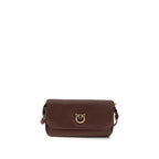 Brown Calf Leather Baguette Soft Shoulder Bag