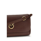 Brown Calf Leather Baguette Soft Shoulder Bag