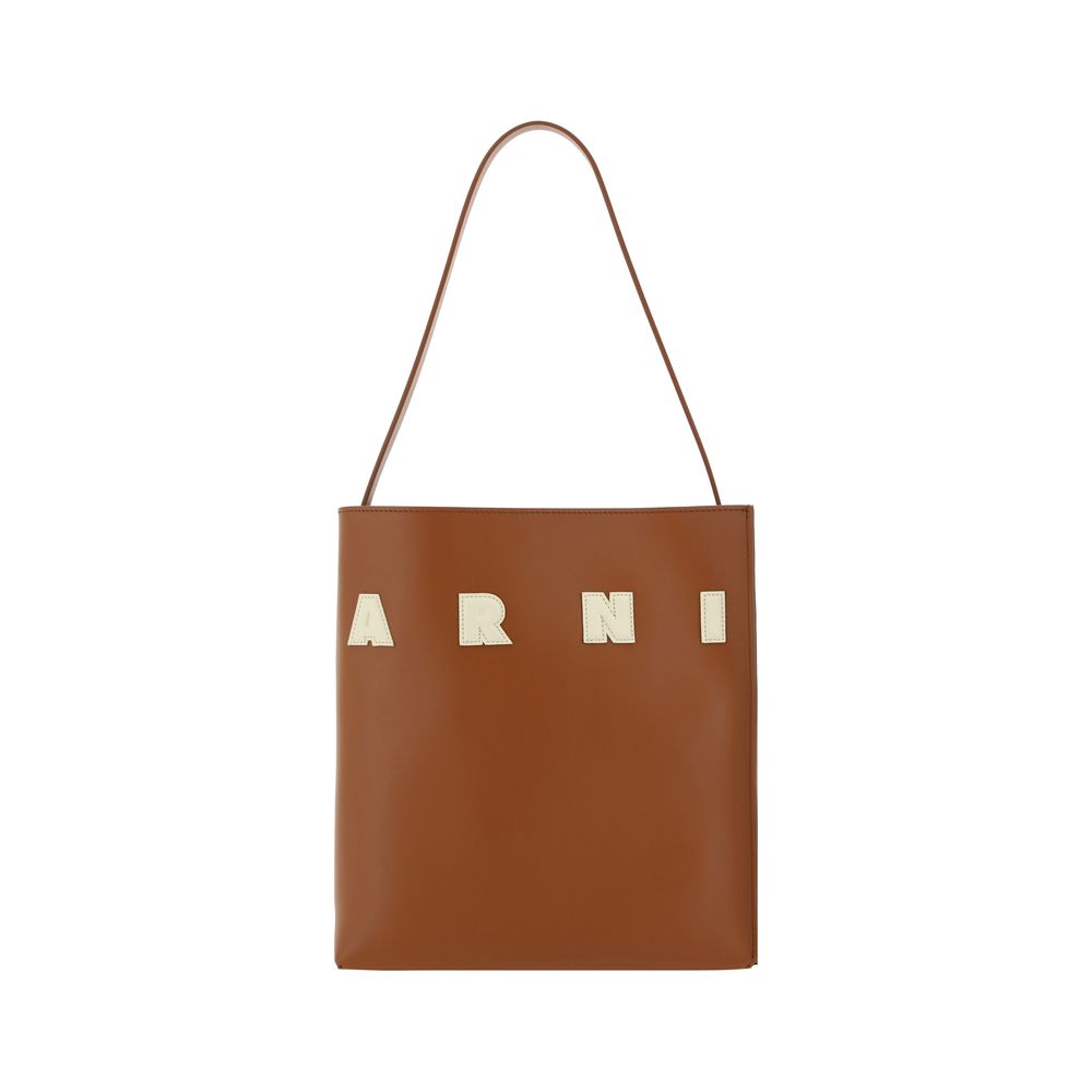 Brown Calf Leather Shoulder Bag
