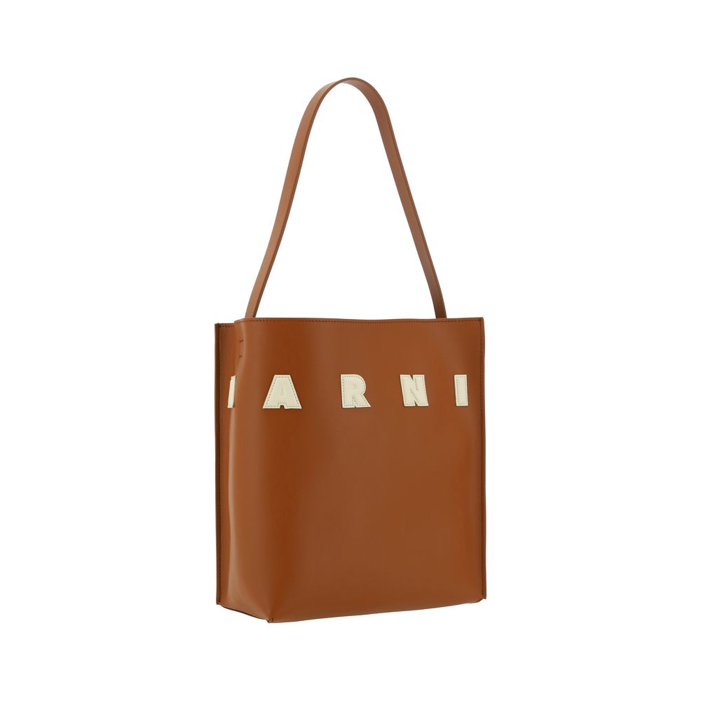 Brown Calf Leather Shoulder Bag