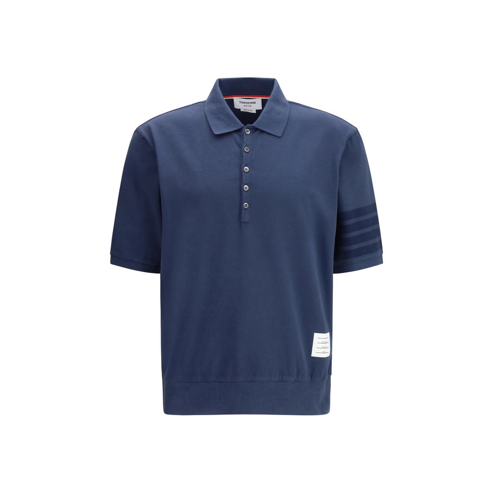 Blue Cotton Polo