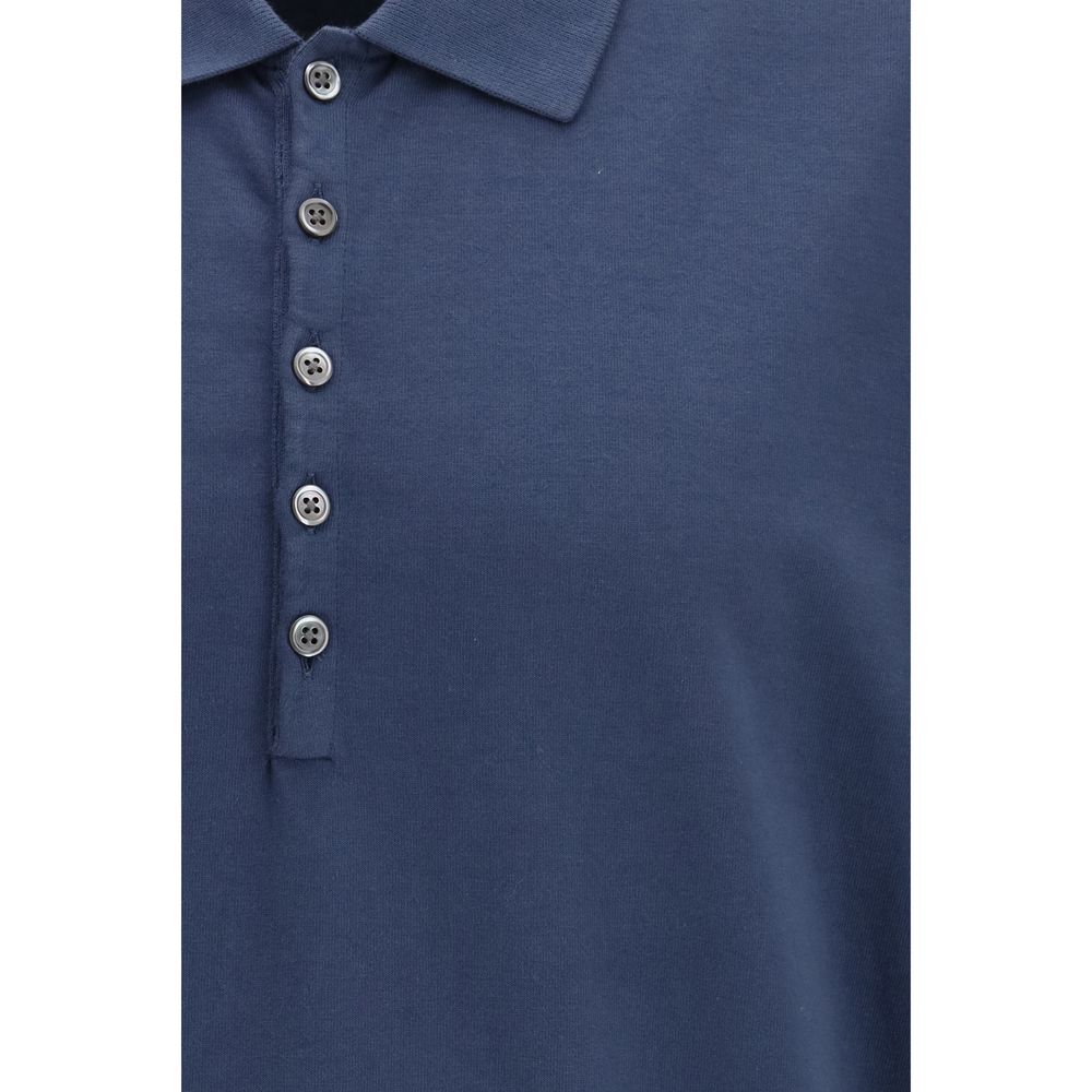Blue Cotton Polo