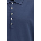 Blue Cotton Polo