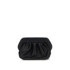 Black Vegan Leather Bios Clutch Bag