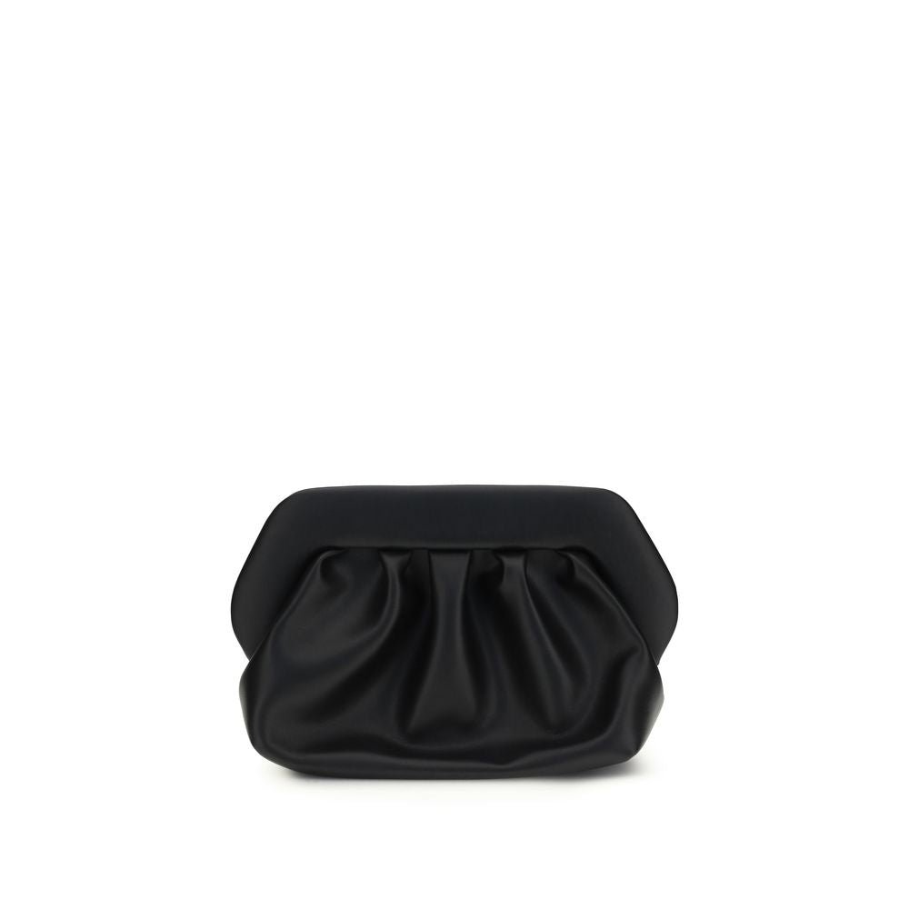 Black Vegan Leather Bios Clutch Bag