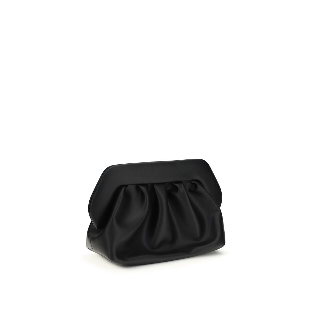 Black Vegan Leather Bios Clutch Bag