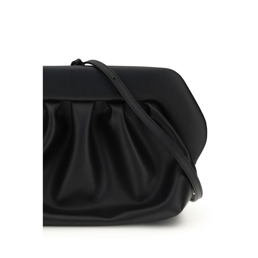 Black Vegan Leather Bios Clutch Bag