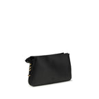 One Two Three Mini Shoulder Bag In Black Calf Leather