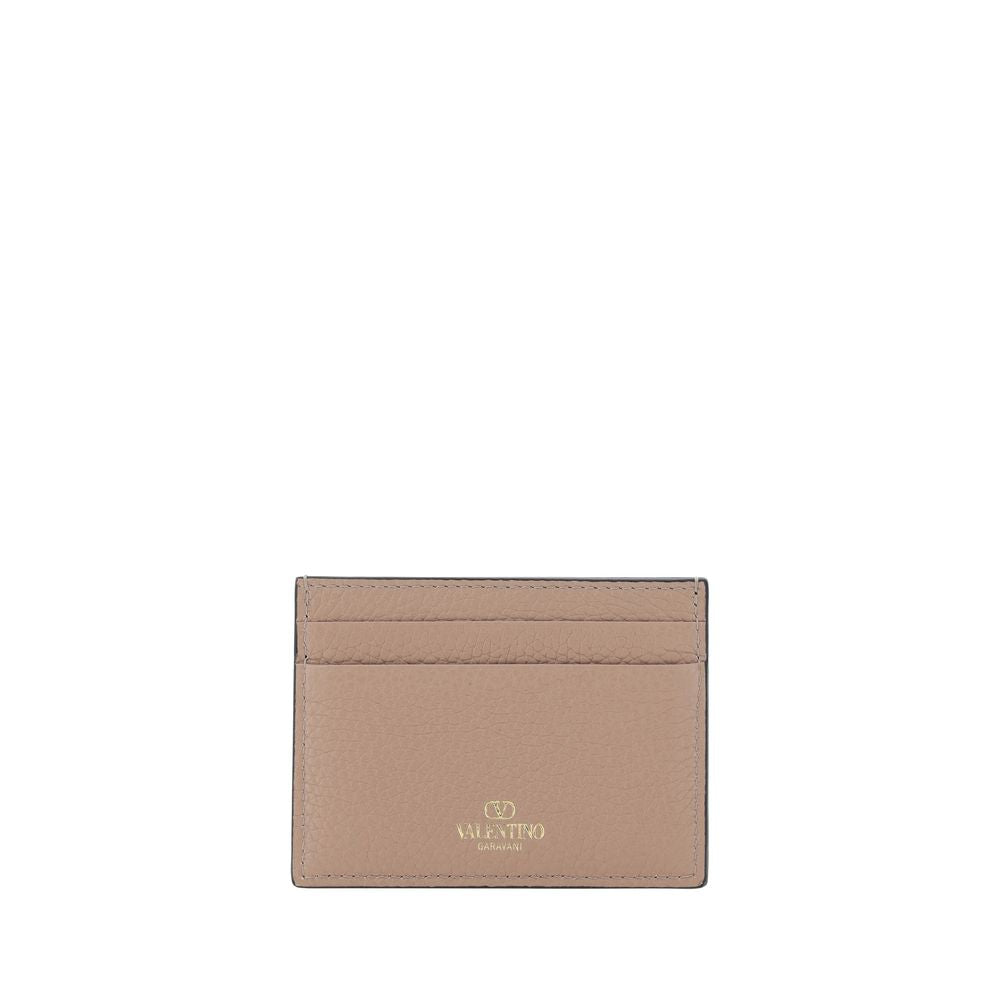 Calf Leather Rockstud Card Holder
