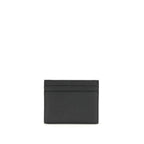 VLogo Signature Grained Leather Card Holder