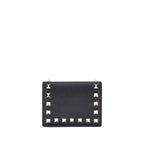 Rockstud Calf Leather Bifold Wallet