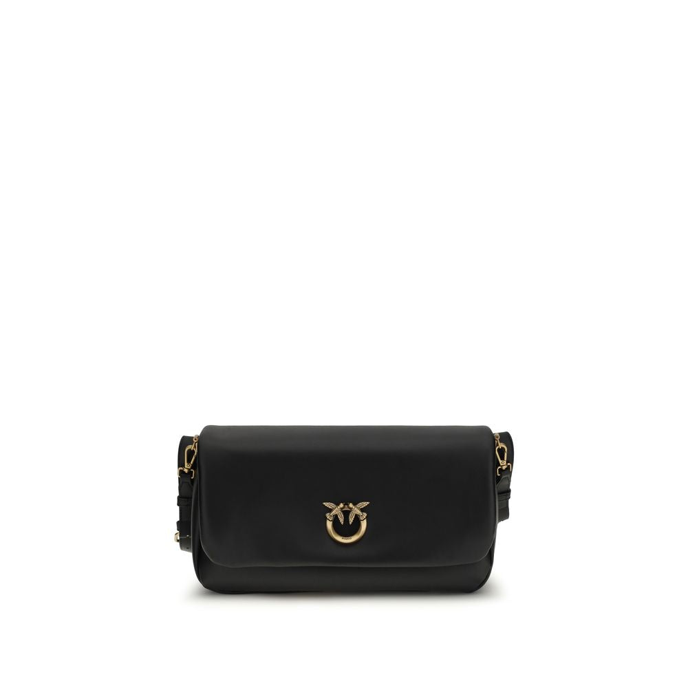 Baguette Soft Shoulder Bag In Black Calf Leather