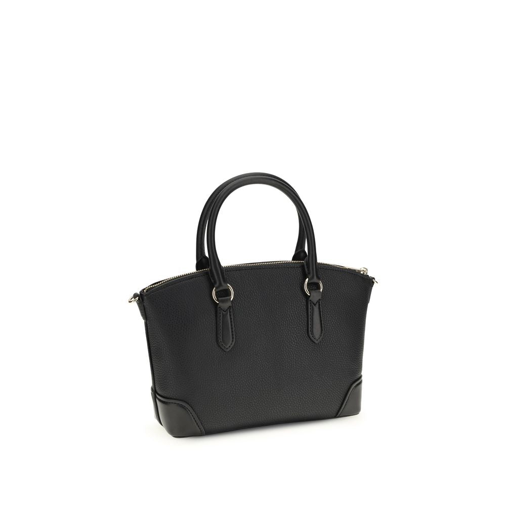 Black Calf Leather Handbag