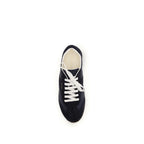 Two-Tone Suede & Fabric Calf Leather Sneakers