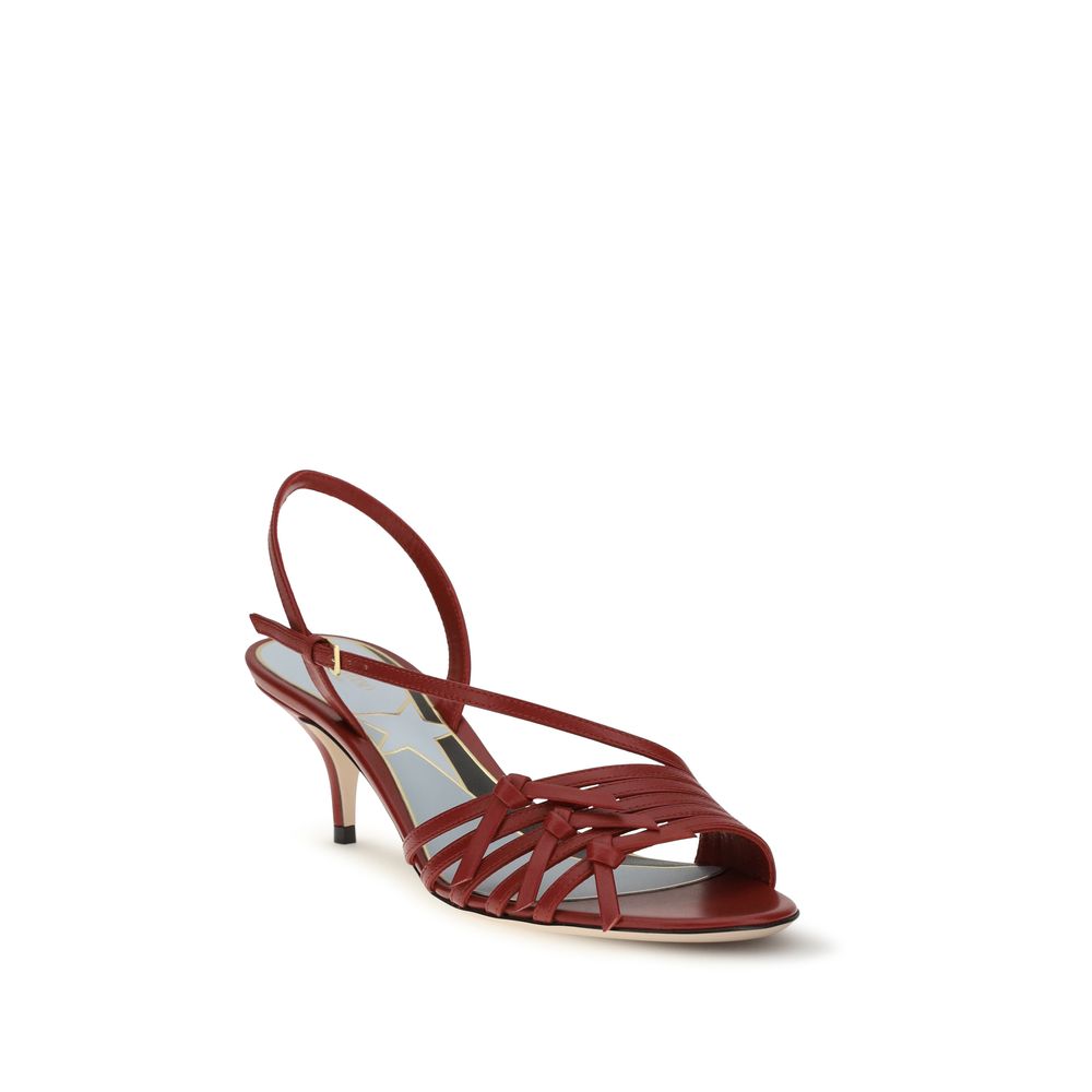 Nodine Goatskin Strap-On Sandals