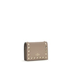 Rockstud Bifold Calf Leather Wallet