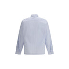 Blue Striped Polyamide Shirt