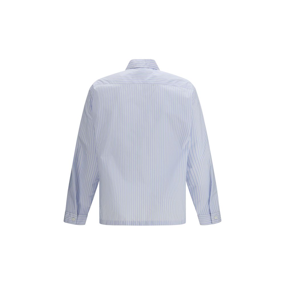 Blue Striped Polyamide Shirt