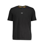 Black Organic Cotton Crew Neck T-Shirt