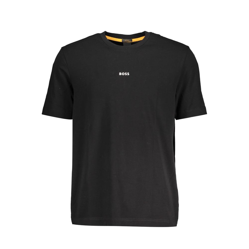 Black Organic Cotton Crew Neck T-Shirt