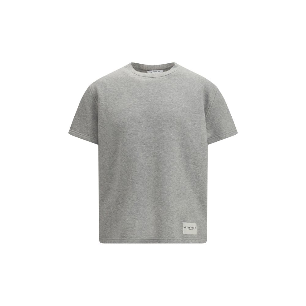 Gray Cotton Terry T-Shirt
