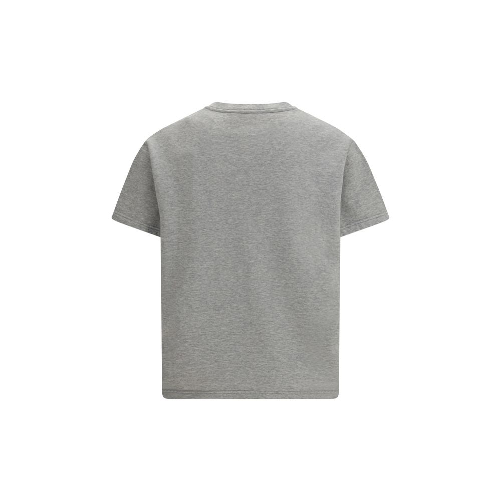 Gray Cotton Terry T-Shirt