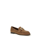 Brown Suede Slip-On Loafers