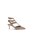 Rockstud Multicolor Calfskin Mid Heel Pumps