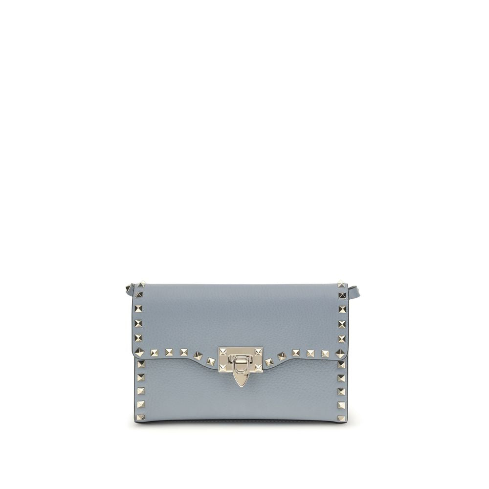 Small Grained Calfskin Rockstud Shoulder Bag