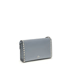 Small Grained Calfskin Rockstud Shoulder Bag