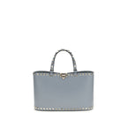 Small Rockstud Calf Leather Tote