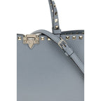 Small Rockstud Calf Leather Tote