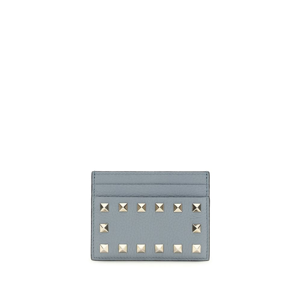 Calf Leather Rockstud Card Holder