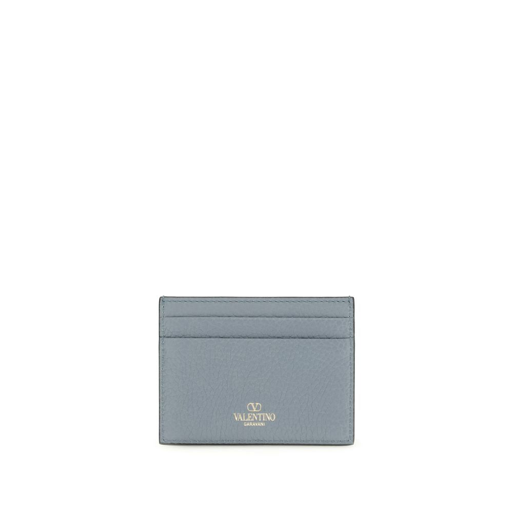 Calf Leather Rockstud Card Holder