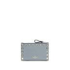 Grained Calfskin Rockstud Wallet