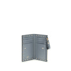 Grained Calfskin Rockstud Wallet