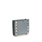 Rockstud Grained Leather Wallet