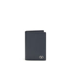VLogo Signature Grained Calf Leather Wallet