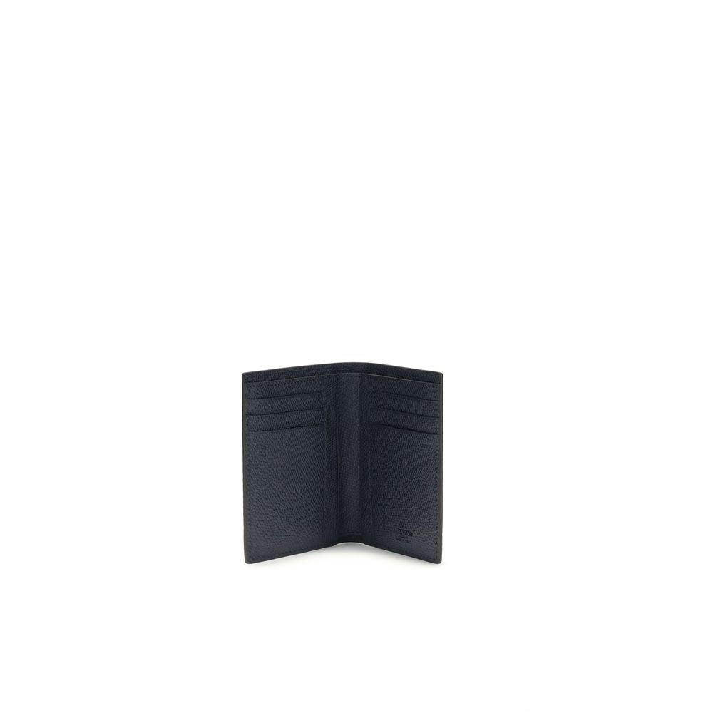 VLogo Signature Grained Calf Leather Wallet