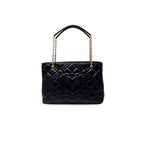 Large Quilted Polyurethane Matelassé Handbag