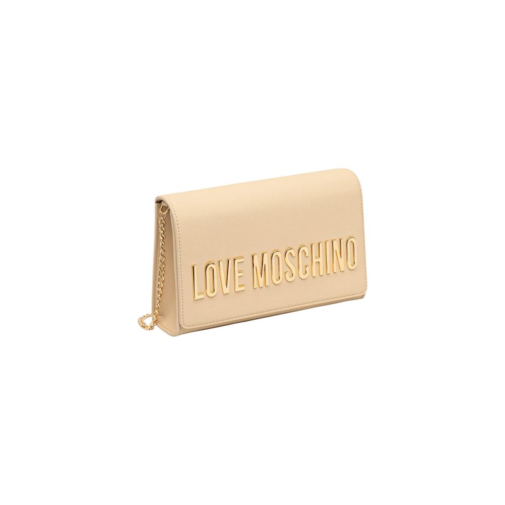 Beige Love Moschino Handbag