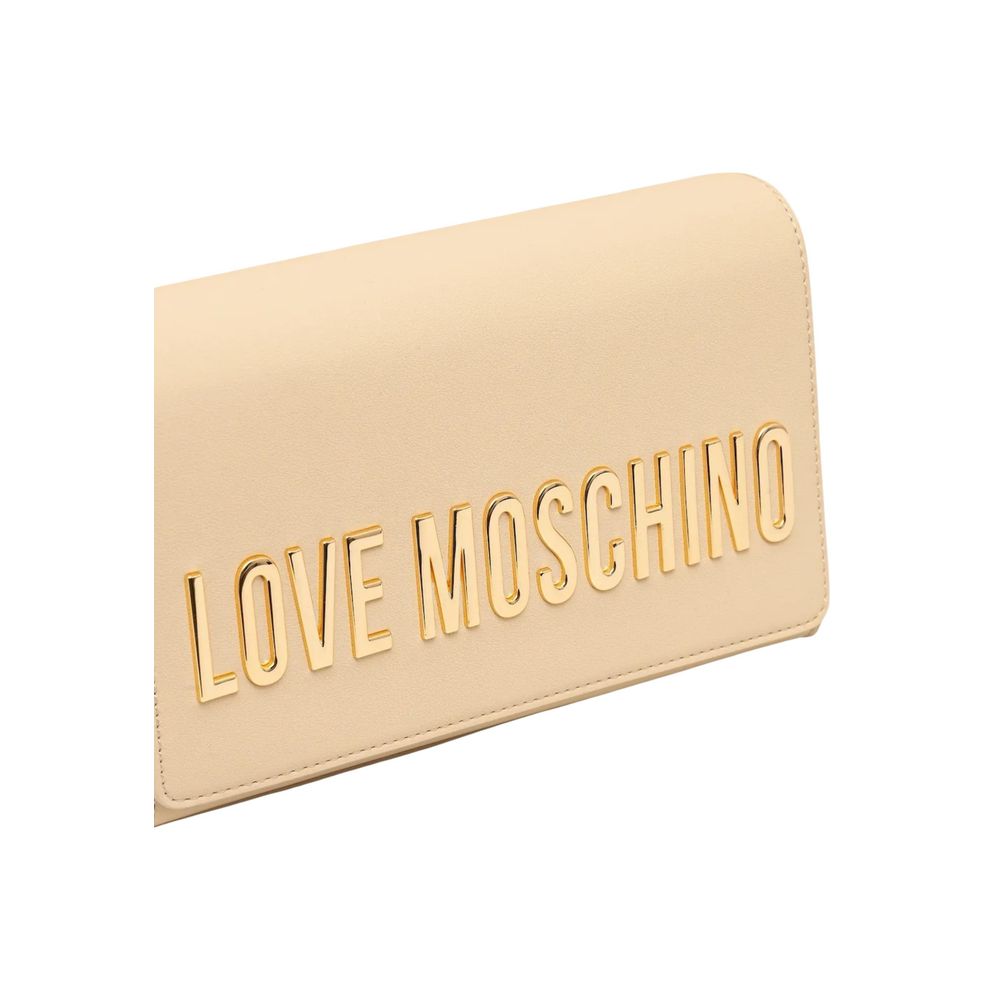 Beige Love Moschino Handbag